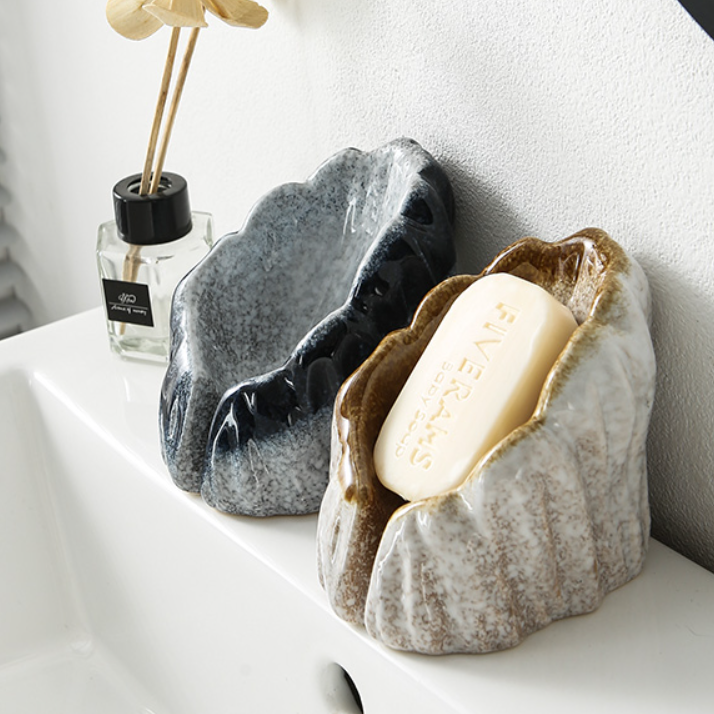 STONE CERAMIC SOAP DISH