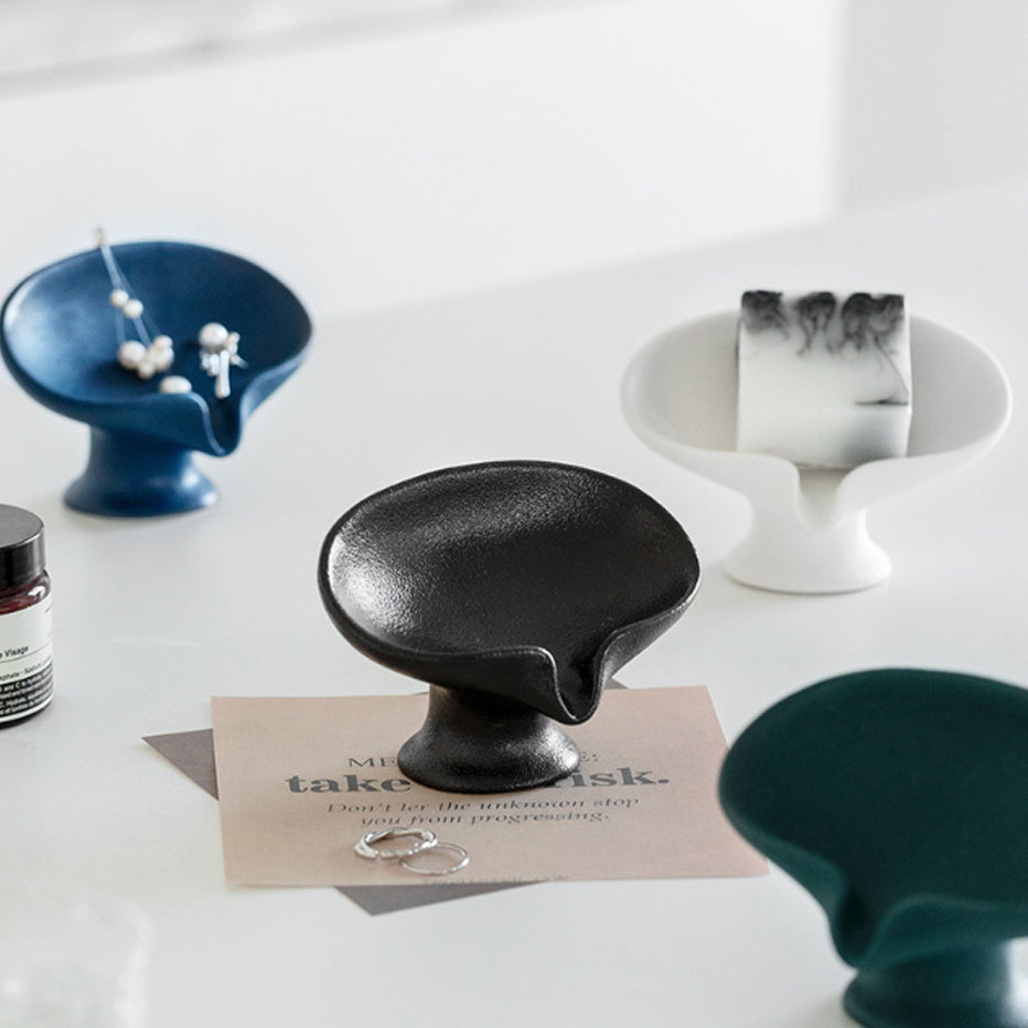EUROPEAN CERAMIC SOAP HOLDER