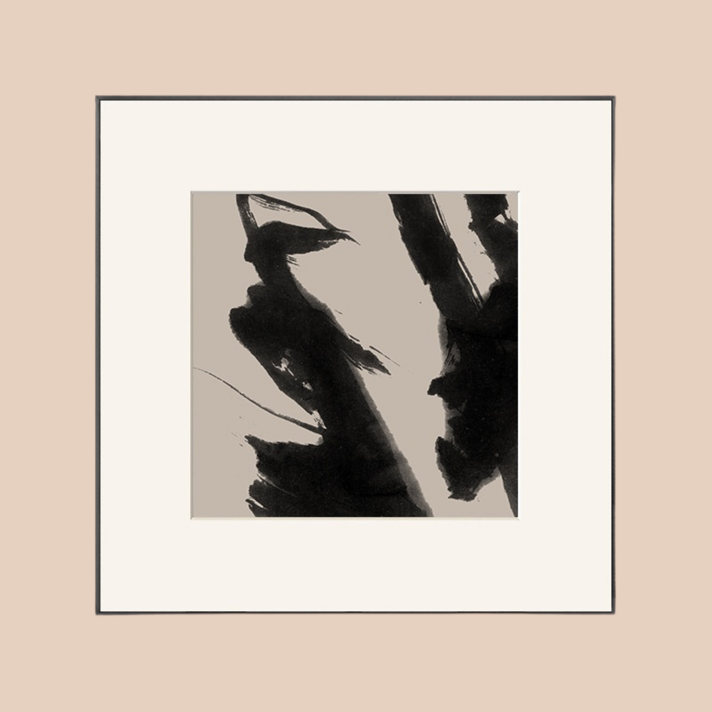 ABSTRACT INK CANVAS WALL ART