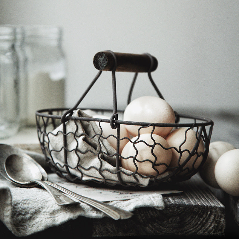 RETRO IRON MARKET BASKET