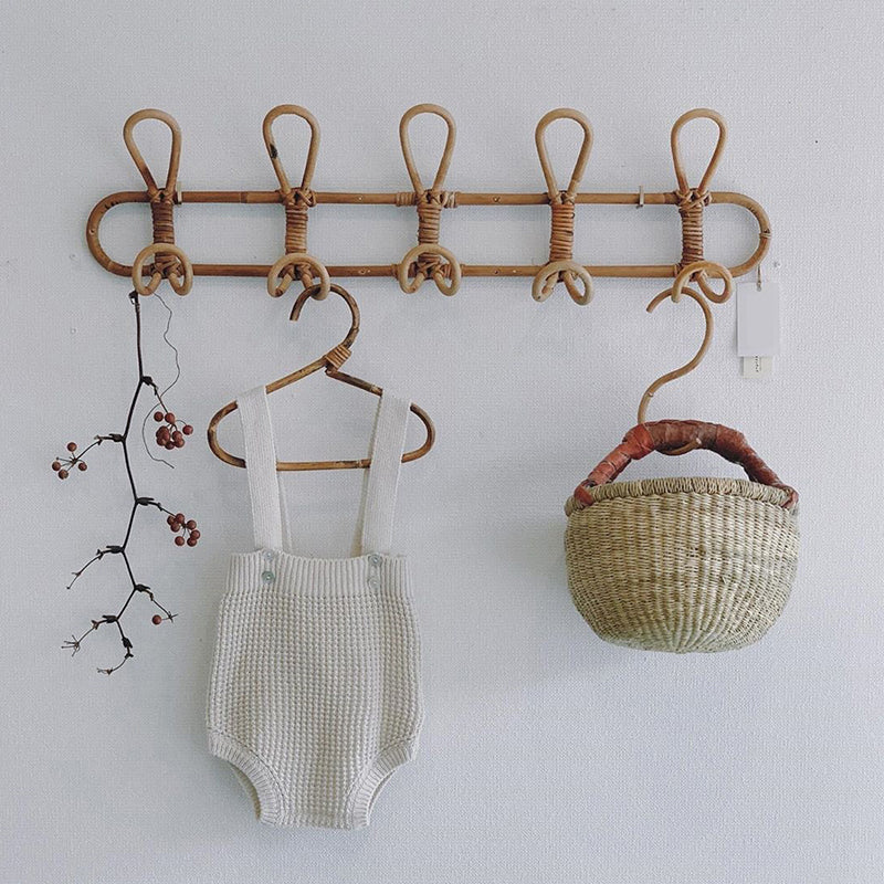 RATTAN WALL RACK
