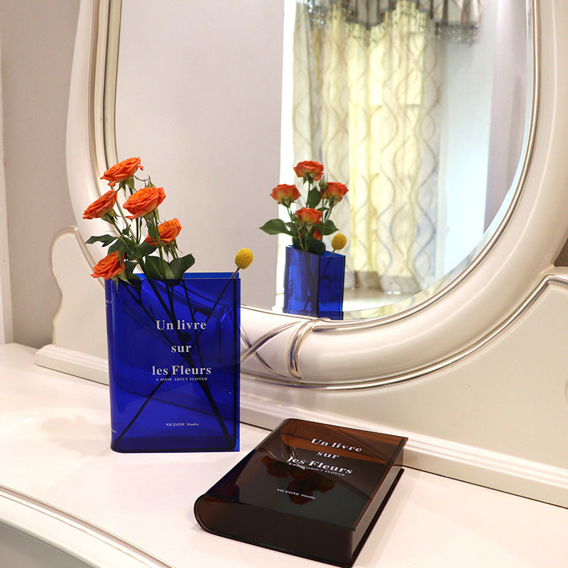 ACRYLIC BOOK VASES