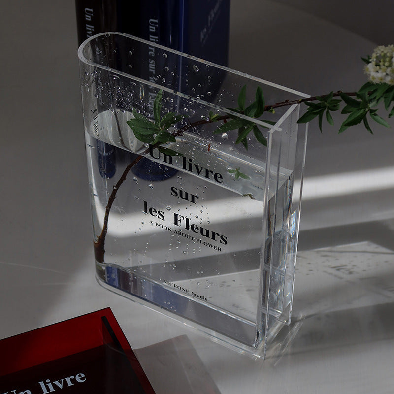 ACRYLIC BOOK VASES