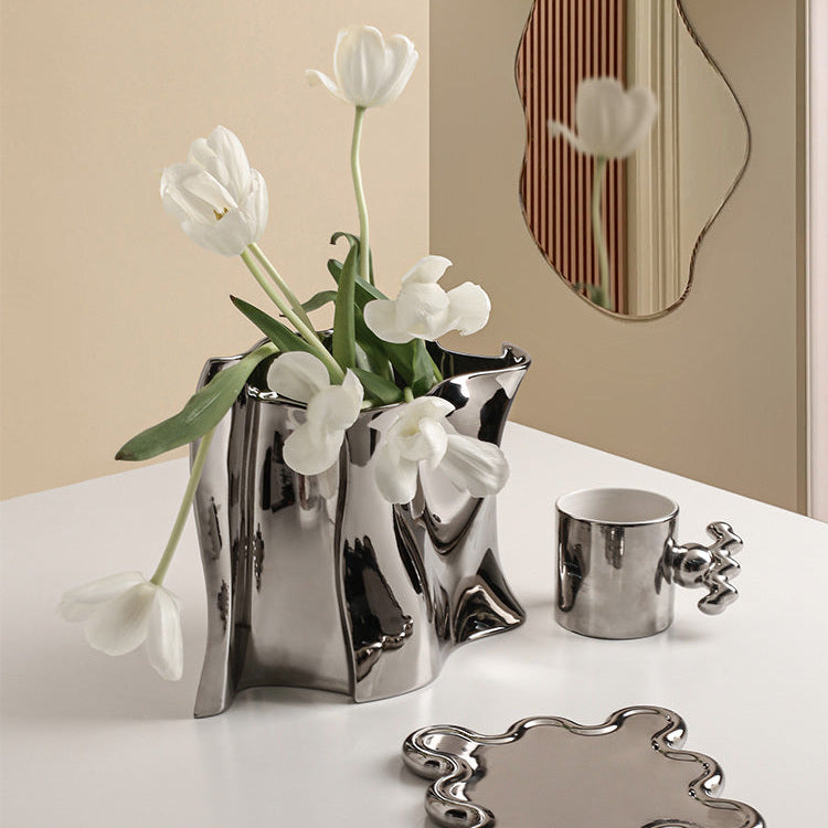 SCULPTED SERENITY VASE