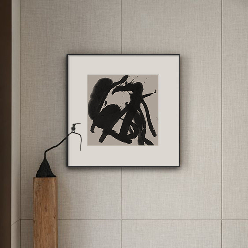 ABSTRACT INK CANVAS WALL ART