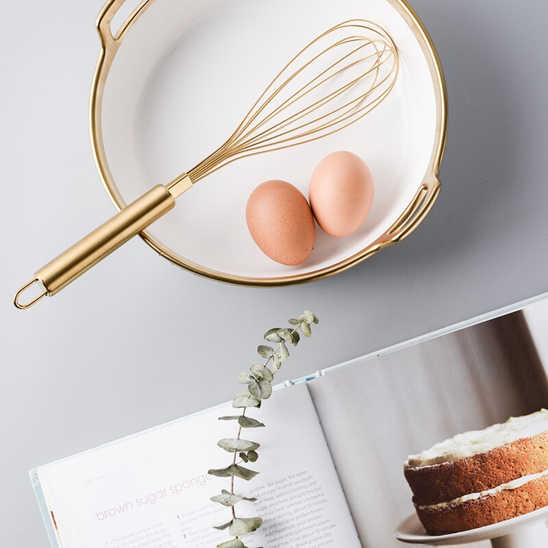 GOLDEN STAINLESS STEEL CAKE TOOLS