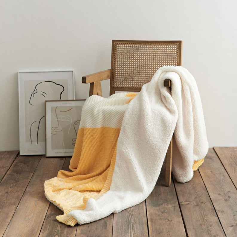 THICKENED KNIT WOOLEN BLANKET
