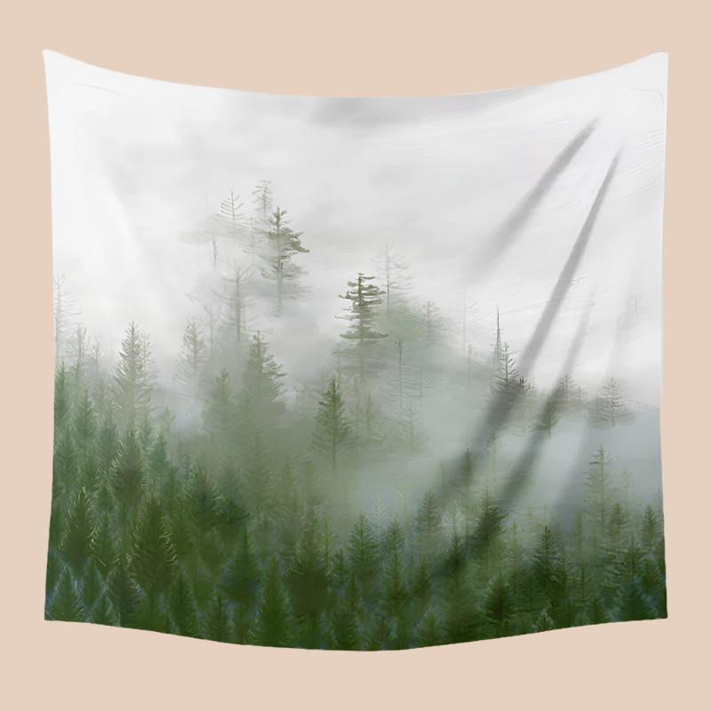 BOHO OIL PAINTING-STYLE TAPESTRY