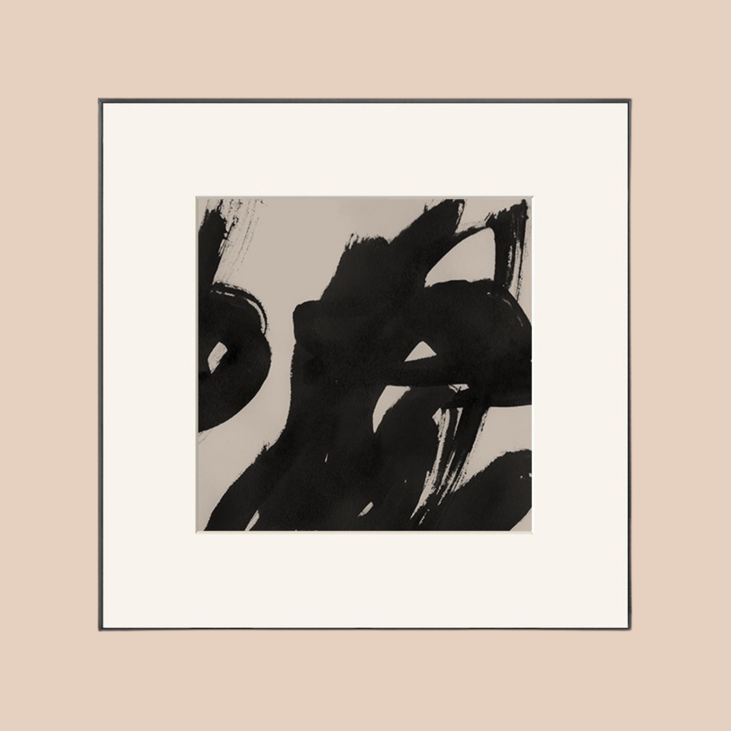 ABSTRACT INK CANVAS WALL ART