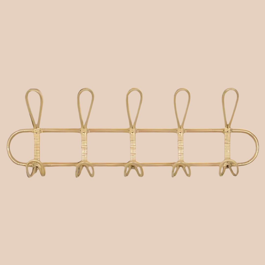 RATTAN WALL RACK