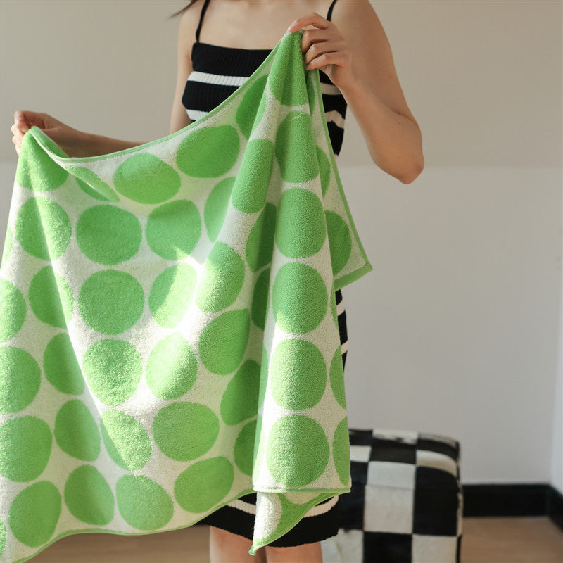 GREEN COTTON GENTLE TOWEL