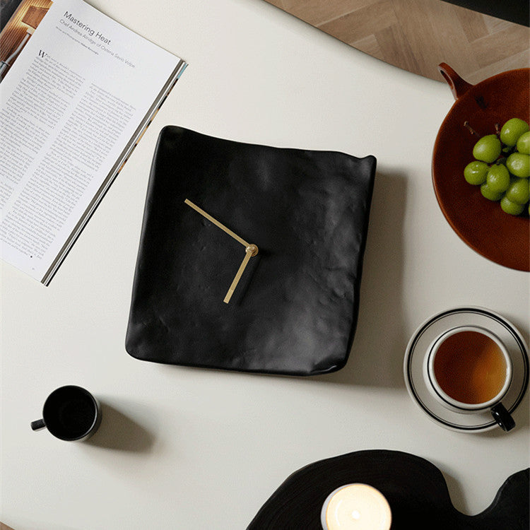 CHRONOS BLACK | NORDIC RETRO PLEATED WALL CLOCK