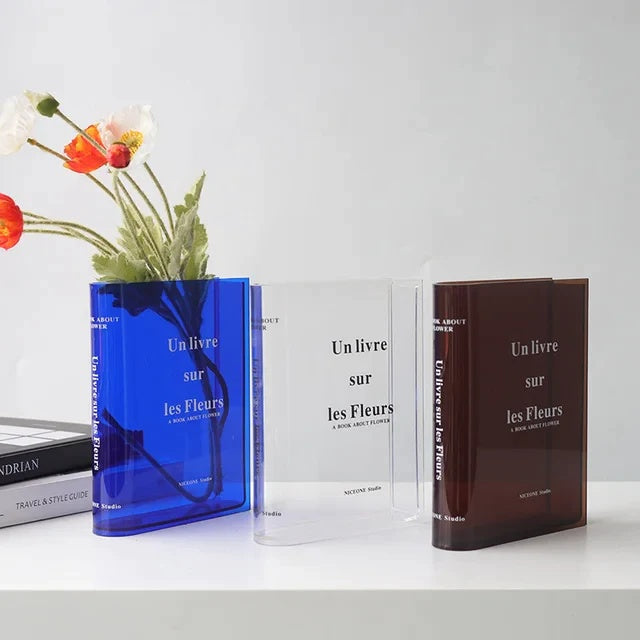 ACRYLIC BOOK VASES