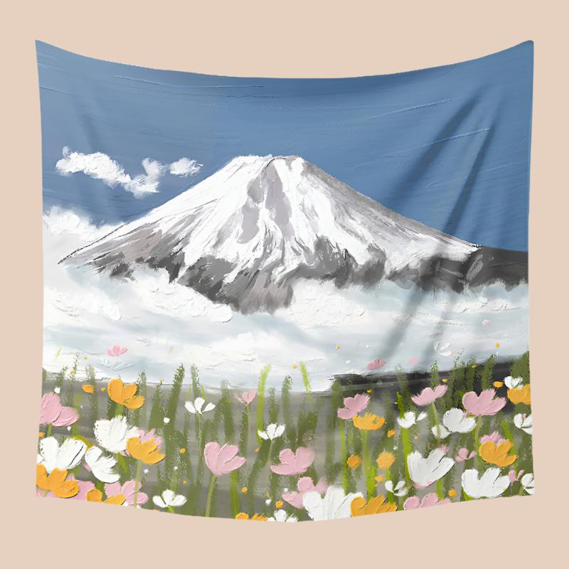 BOHO OIL PAINTING-STYLE TAPESTRY