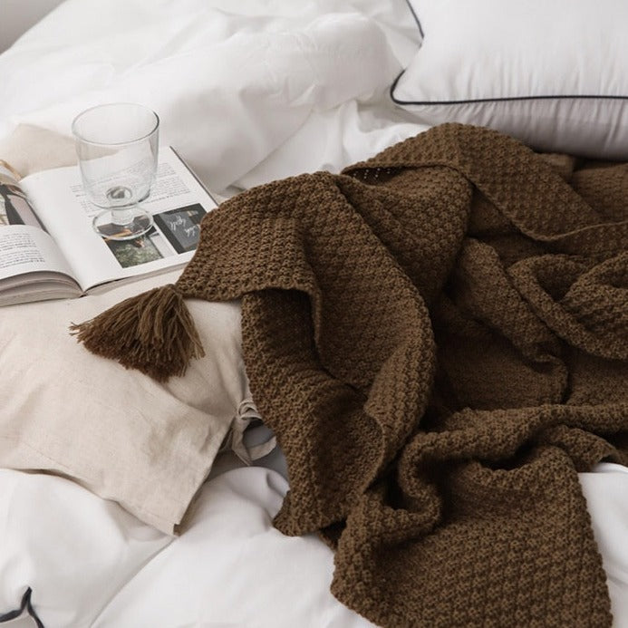 NORDIC STYLE KNITTED SOFA BLANKET
