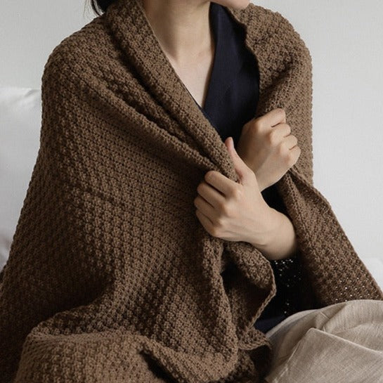 NORDIC STYLE KNITTED SOFA BLANKET
