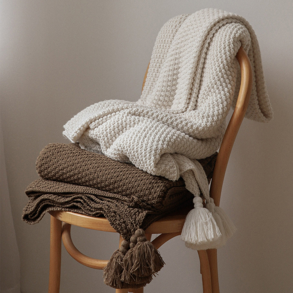 NORDIC STYLE KNITTED SOFA BLANKET