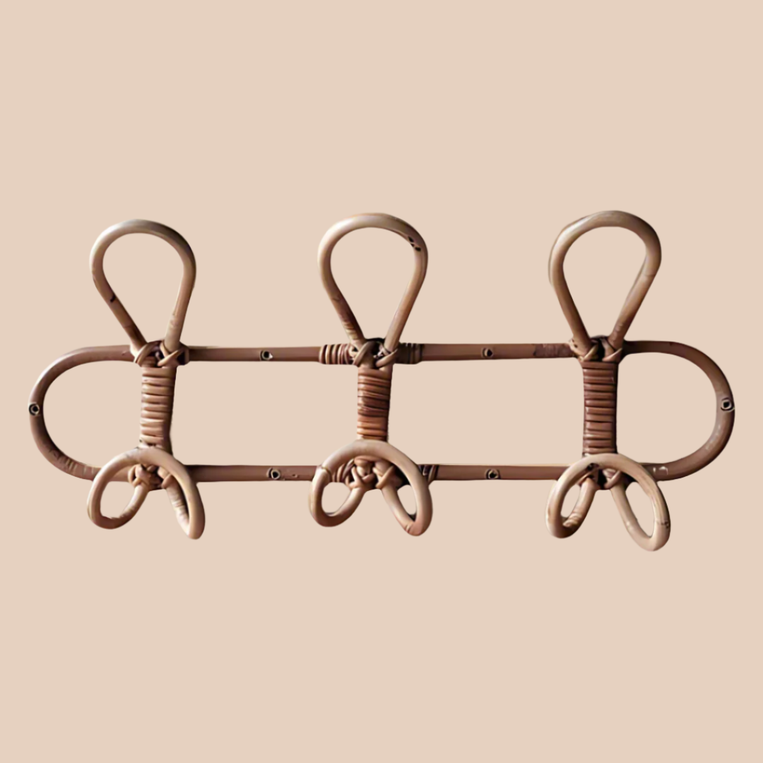 RATTAN WALL RACK