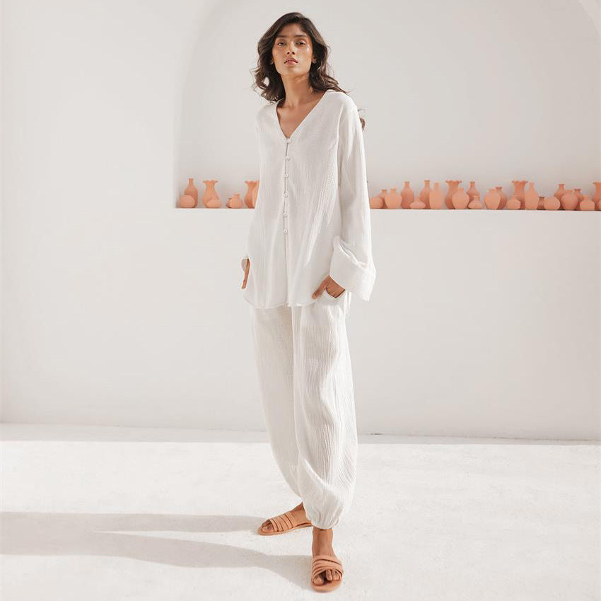 SERENE COTTON COMFORT | COMFORTABLE LONG SLEEVE HOMEWEAR