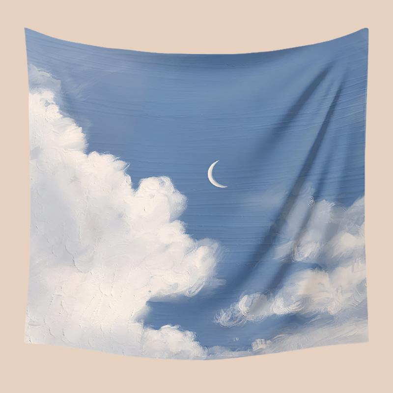 BOHO OIL PAINTING-STYLE TAPESTRY