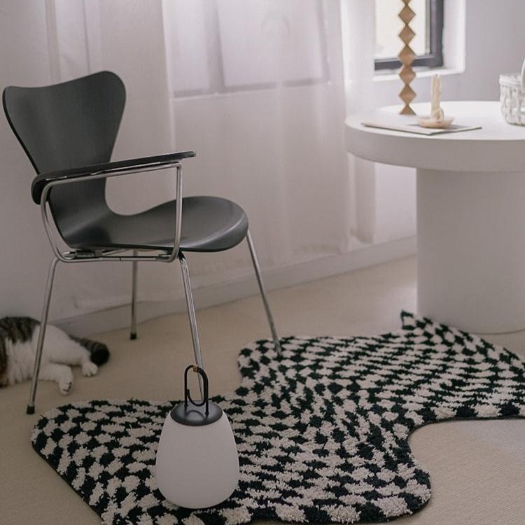 CHECKERBOARD TUFTED ANTI-SLIP RUG
