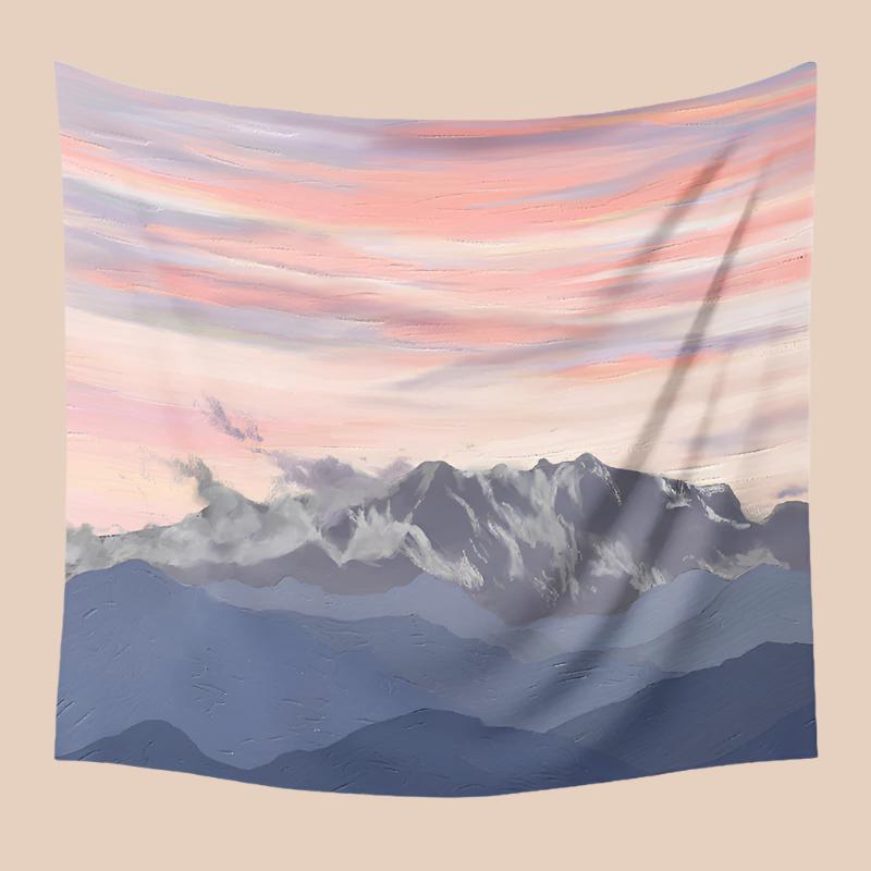 BOHO OIL PAINTING-STYLE TAPESTRY