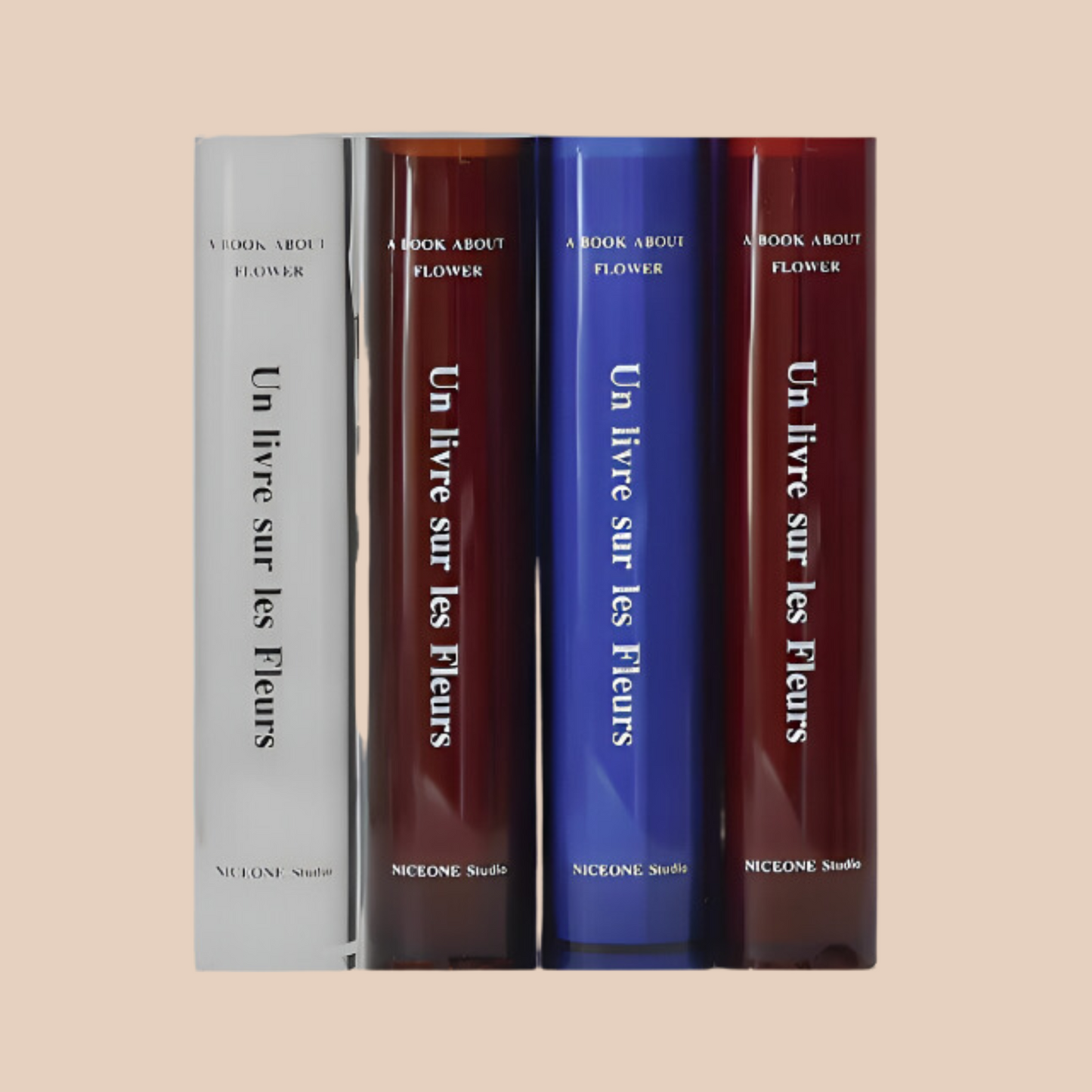 ACRYLIC BOOK VASES