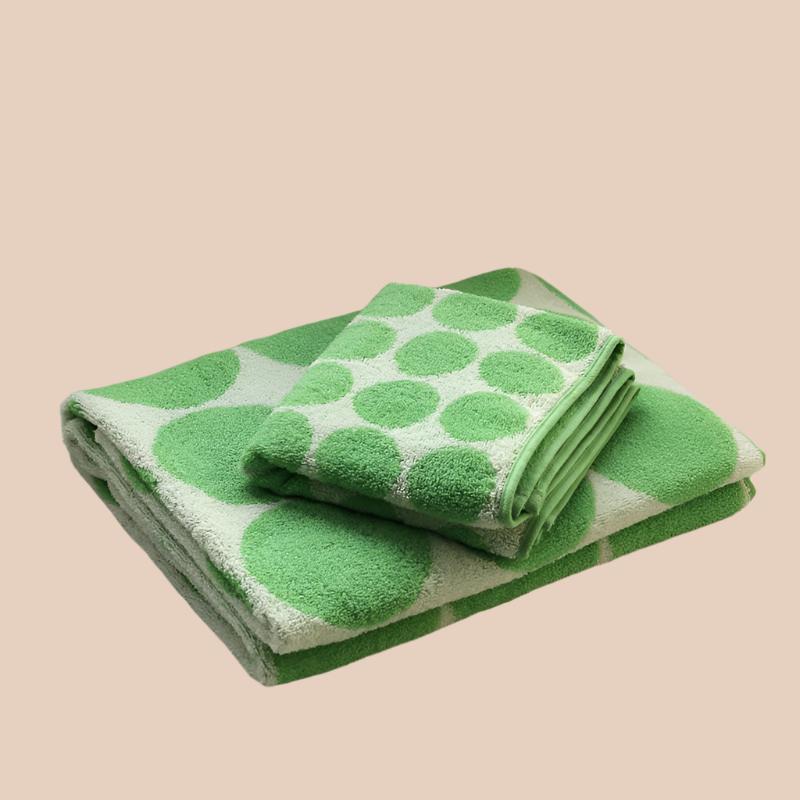 GREEN COTTON GENTLE TOWEL