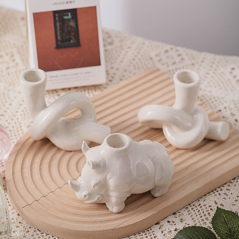 CERAMIC DELIGHT CANDLESTICK