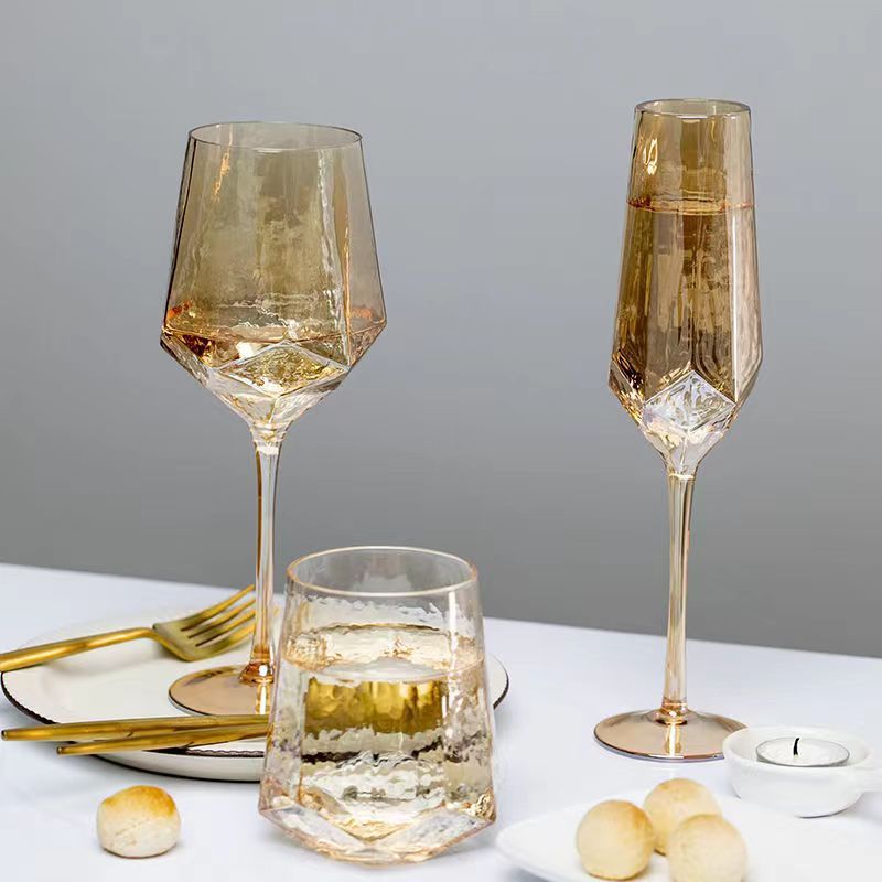 AMBER HAMMERED GLASS COLLECTION