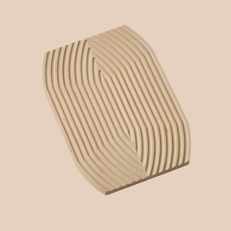 GEO-WOODEN ART TRAY