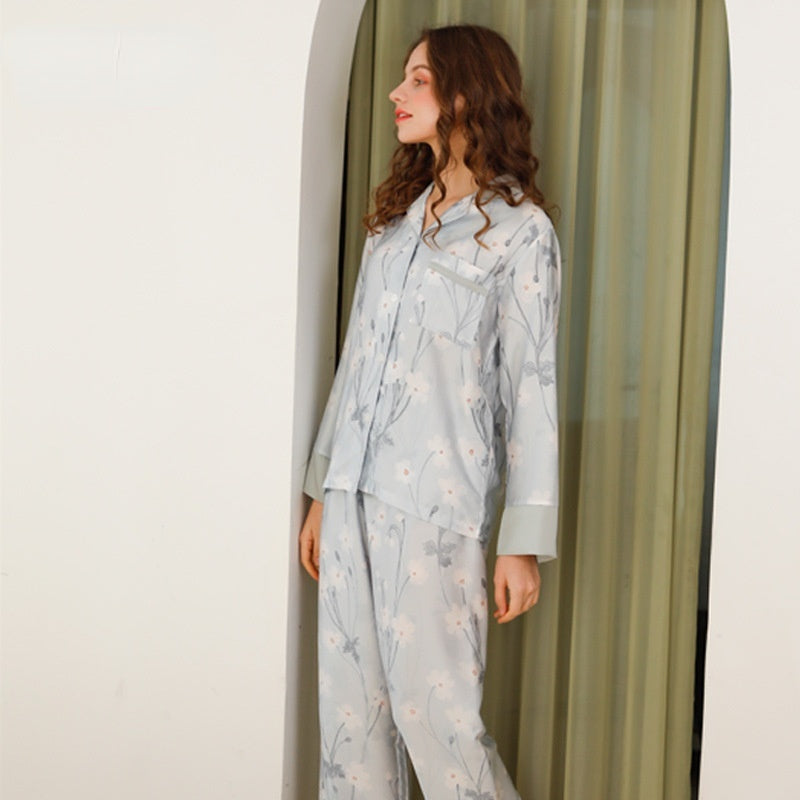 RETRO LITERARY TENCEL PRINTED PAJAMAS