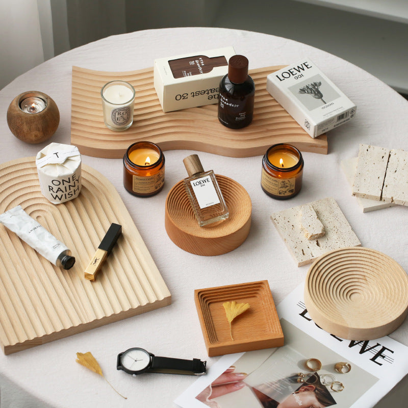 GEO-WOODEN ART TRAY