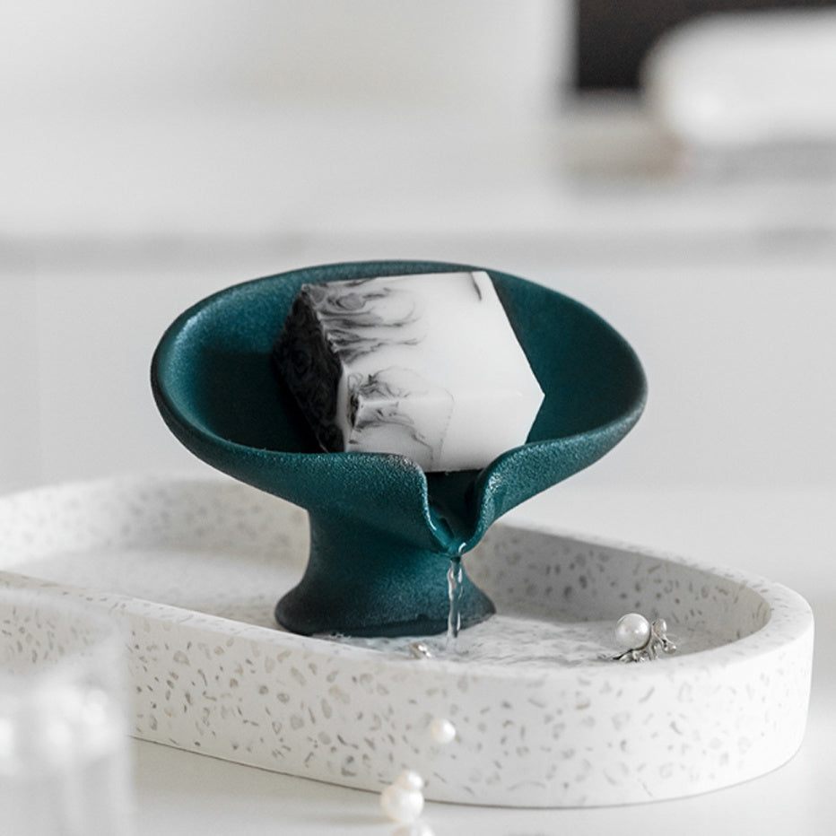 EUROPEAN CERAMIC SOAP HOLDER