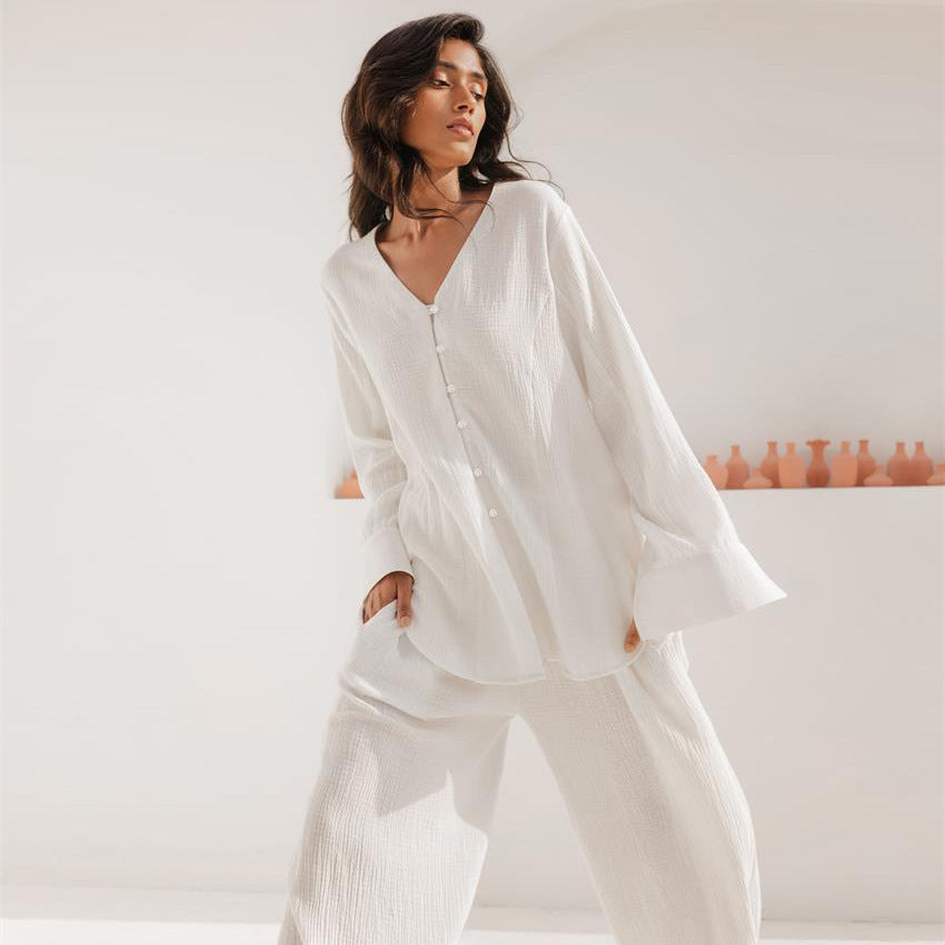 SERENE COTTON COMFORT | COMFORTABLE LONG SLEEVE HOMEWEAR