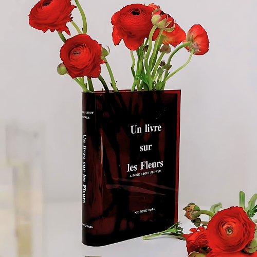 ACRYLIC BOOK VASES
