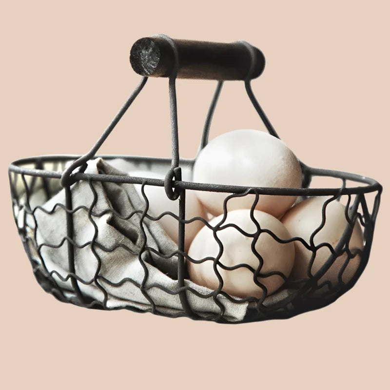RETRO IRON MARKET BASKET