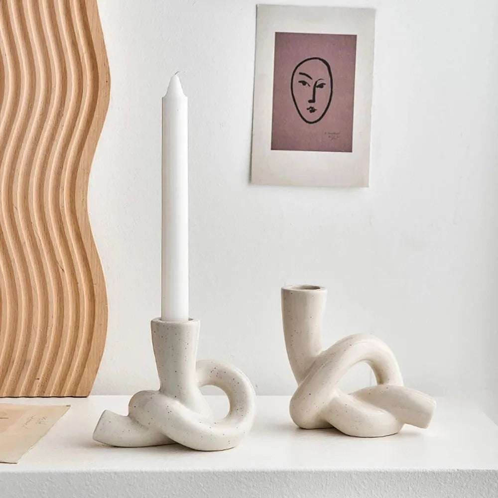 CERAMIC DELIGHT CANDLESTICK