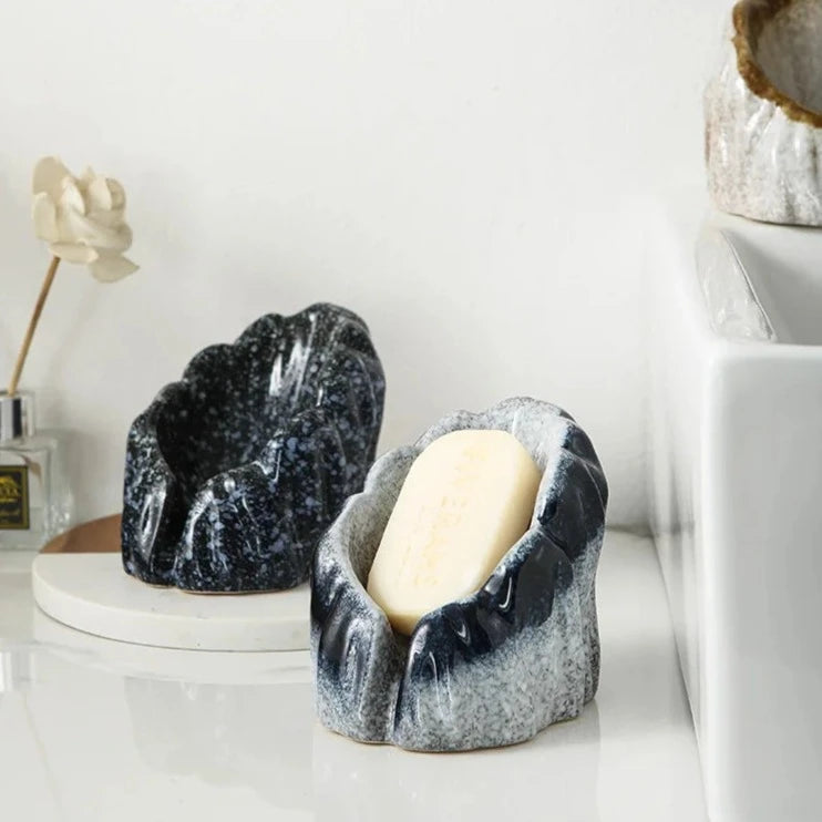 STONE CERAMIC SOAP DISH