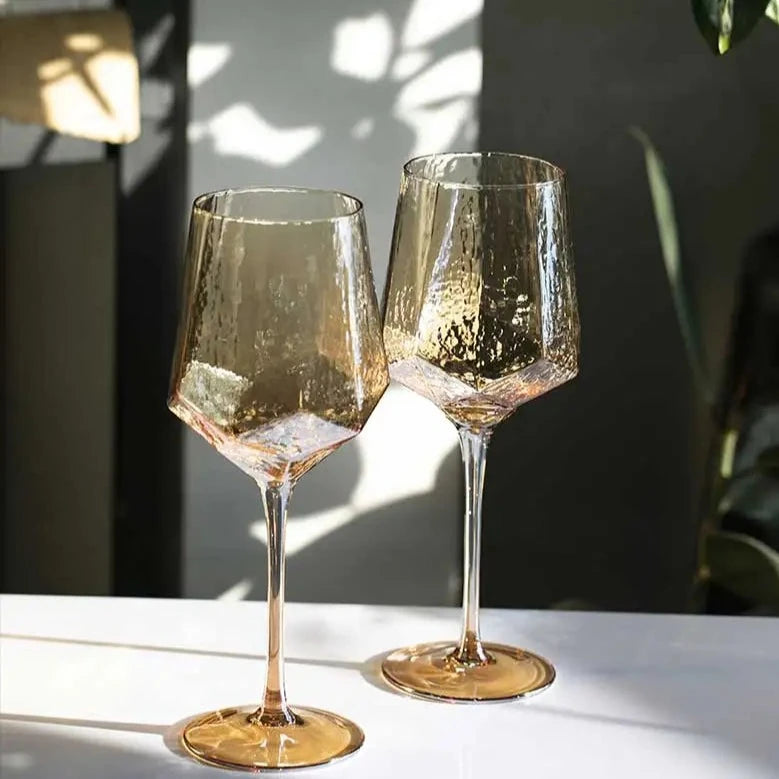 AMBER HAMMERED GLASS COLLECTION