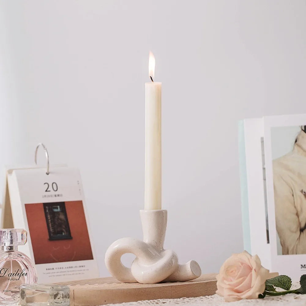 CERAMIC DELIGHT CANDLESTICK