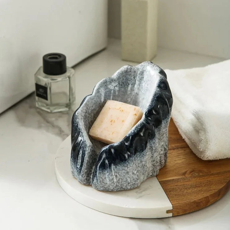 STONE CERAMIC SOAP DISH