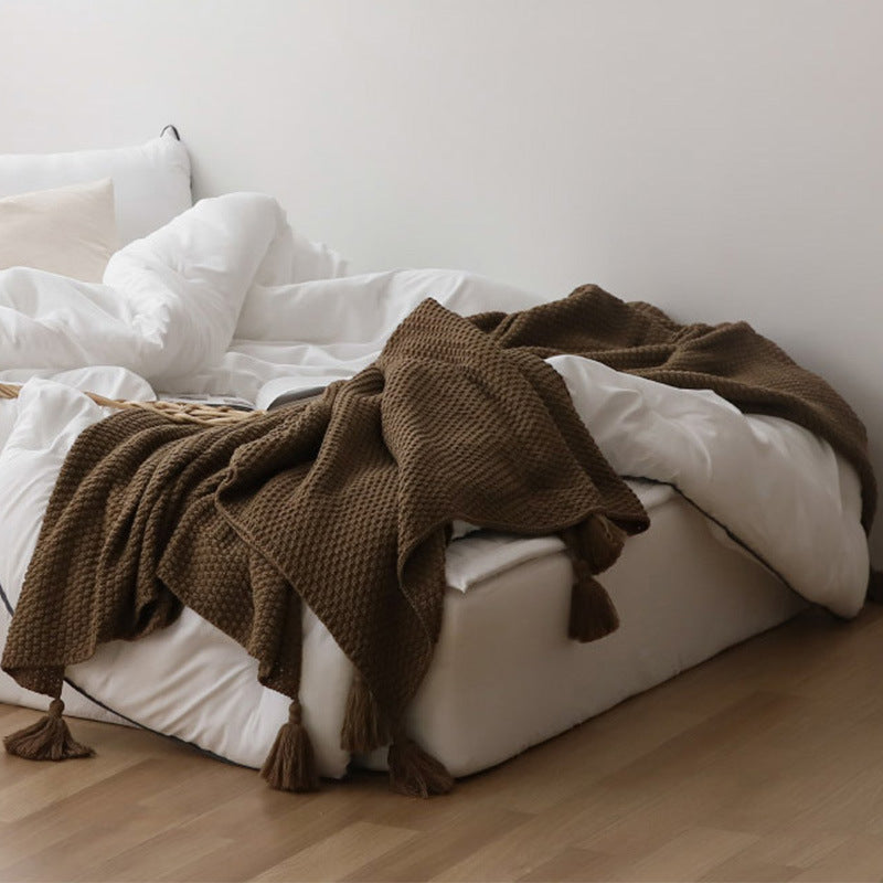 NORDIC STYLE KNITTED SOFA BLANKET