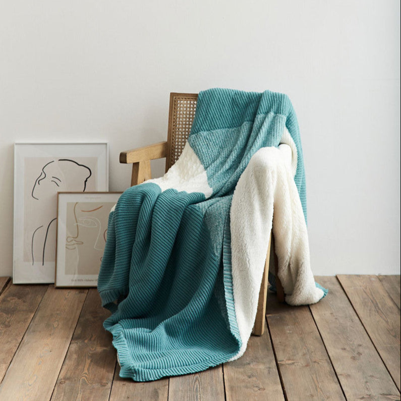 THICKENED KNIT WOOLEN BLANKET