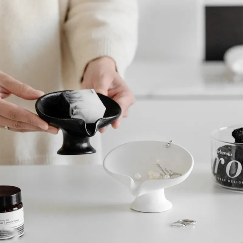 EUROPEAN CERAMIC SOAP HOLDER