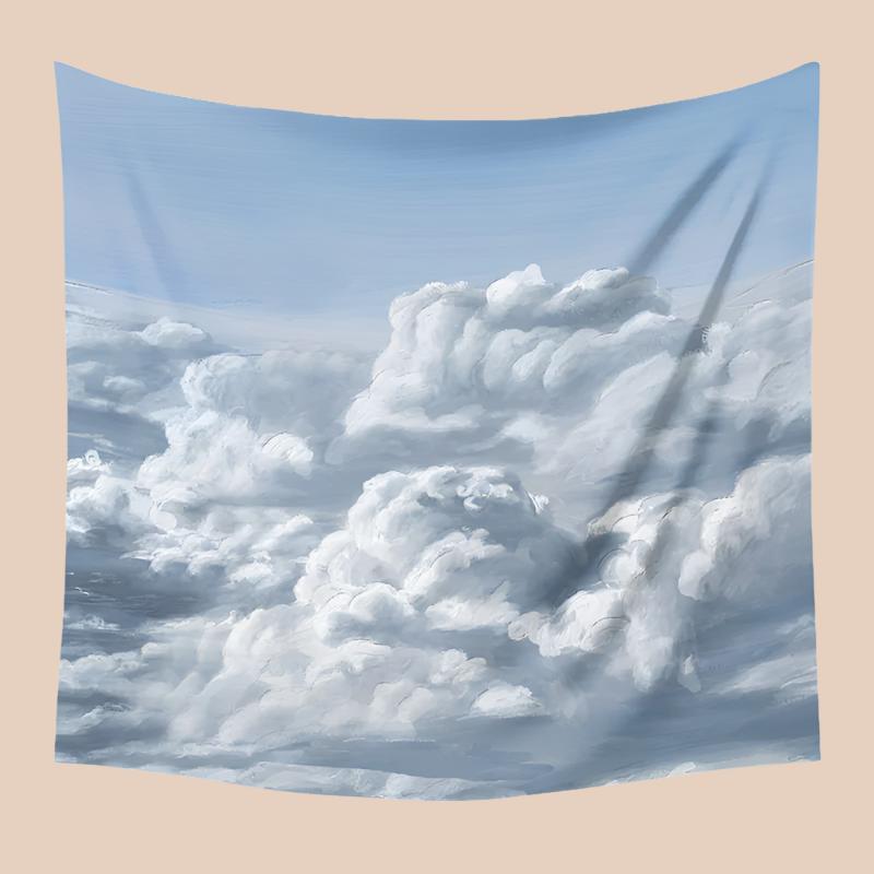 BOHO OIL PAINTING-STYLE TAPESTRY