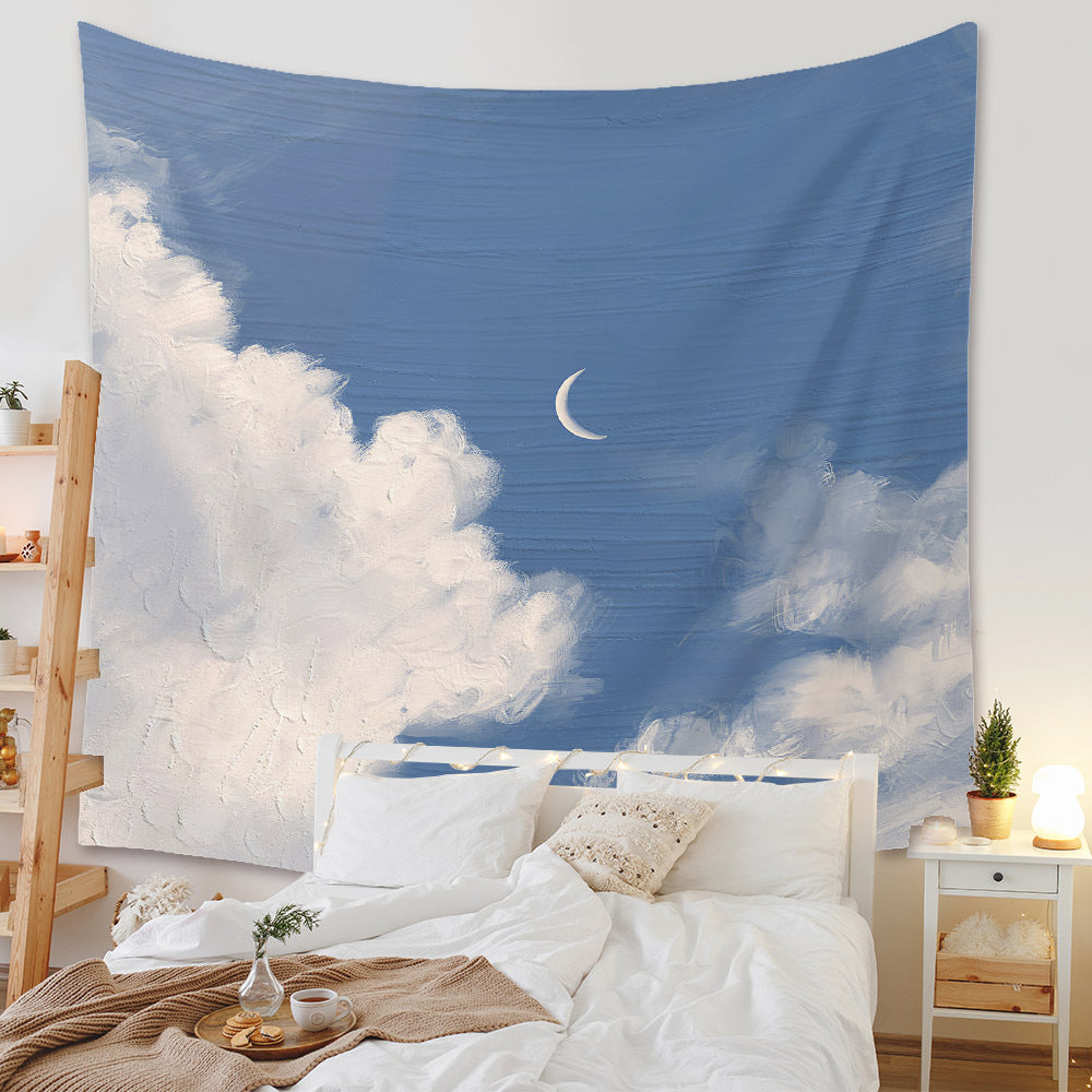 BOHO OIL PAINTING-STYLE TAPESTRY