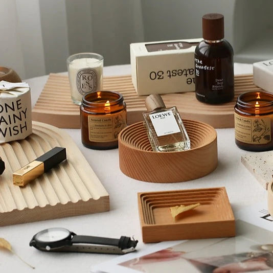 GEO-WOODEN ART TRAY