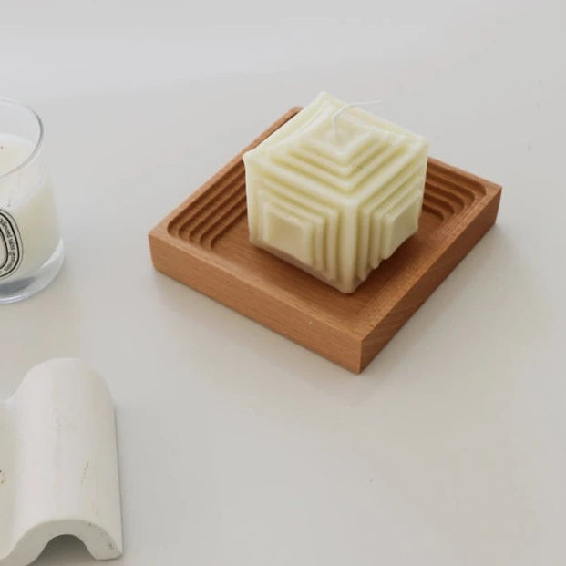 GEO-WOODEN ART TRAY