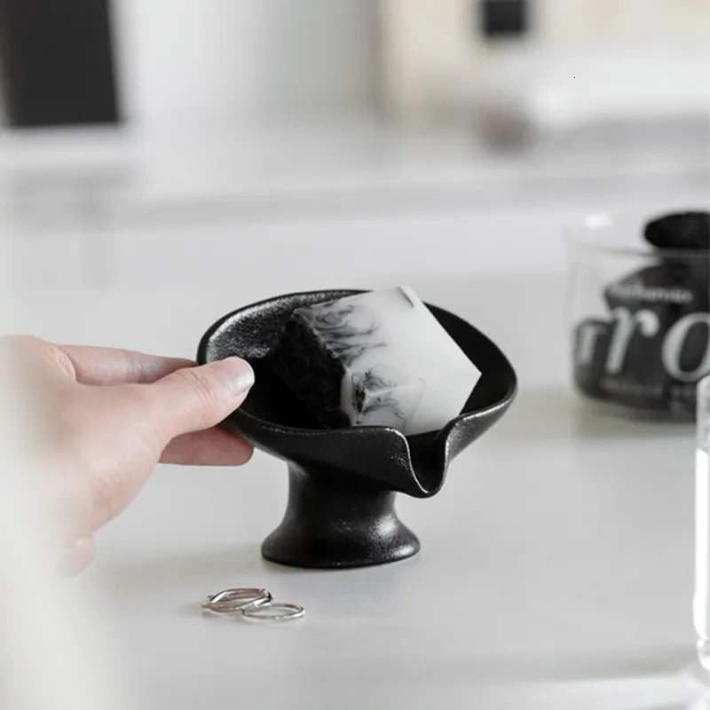 EUROPEAN CERAMIC SOAP HOLDER